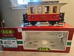 Lgb 72307 European Style Gauge Steam Passenger Starter Train Set Red Coach. Fixed Price $45.00.