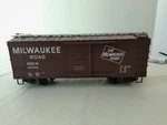 Usa Trains R19106D G Scale Steel Box Car Milwaukee Road #30386. Fixed Price $74.25.
