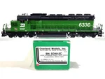 Overland Omi Bn Emd SD40-2C Burlington Northern #6330 Ho Brass Model #6363.1 Dcc. Fixed Price $1299.95.