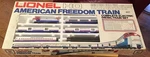 Lionel Ho American Freedom Train Complete Electric Diesel Set No 08125 Box. Fixed Price $300.00.