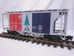 Art 44276 Aristocraft Cedar Heights Bay Covered Hopper Metal Wheels Scale. Fixed Price $88.95.