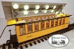 Lgb Scale Dual Quad + 2 Soft White Opal 10 Light Fixture Fits Any Long Car. Fixed Price $119.95.