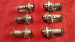 Vintage Dialco Green Glass Jewel Dash Gauge Panel Lights. Nos ( Six ). Fixed Price $50.00.