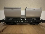 Scale Lgb 4086 White Pass & Yukon Flatcar W/double Ore Containers New. Fixed Price $58.00.