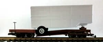Bachmann 98370 Flat Car W/ Closed Trailer ( Unlettered) & Metal Wheels New. Fixed Price $89.95.
