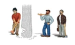 Woodland Scenics Chip, Woody, & Chopper Accents Figures A2552. Fixed Price $39.98.