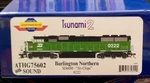 Athearn Genesis SD60M "tri-clops" Dcc & Sound TSUNAMI2 Burlington Northern #9222. Fixed Price $225.00.