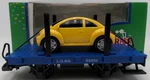 Lgb Scale Flatcar With Yellow Vw Beetle #94059 Ex/box. Fixed Price $34.99.