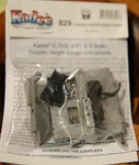 Kadee #829 (#1 Scale) Multi-purpose Coupler Height Gauge. Fixed Price $24.99.
