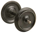 Kadee 960 Black Metal Smooth Back Wheels (1 Set). Fixed Price $38.75.