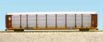 Usa Trains R17171 Santa Fe Bi-level Auto Carrier Tuscan Brown/yellow, G Scale. Fixed Price $238.95.