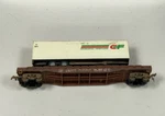 Ho Scale Athearn, 40' Flat Car, Union Pacific, Brown, #4355 Weathered. Fixed Price $30.00.