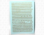 K4 Scale Water Slide Decals Gold 1/4 Inch Railroad Roman Letter Alphabet. Fixed Price $8.15.