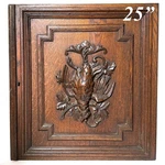 Antique Victorian 25" Architectural Furniture Door, Panel: Hunt Theme Game Bird. Fixed Price $795.00.