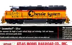 Ho Atlas 10000346 Silver GP40-2 Chessie Chesapeake Ohio C&o #4178 Melted Shell. Fixed Price $199.99.