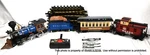 Vintage Rail King New Bright Electric Train Set No. 376 G-scale W/ Track, Manual. Fixed Price $65.00.