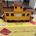 Aristocraft # 42208 Union Pacific Bobber Caboose G Scale New In Box. Fixed Price $87.12.