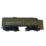Lionel Postwar Rare Alco Santa Fe Olive Drab No. 221 Tested Runs. Fixed Price $1200.00.