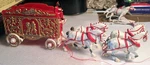 Scale Circus Tableau Wagon - 4 Horse Hitch & Driver. Fixed Price $29.95.