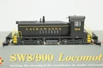 Walthers Proto Ho Scale Dl&w Lackawanna SW8 Diesel Locomotive #504 Dcc. Fixed Price $158.00.