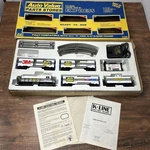 1993 K-line O-27 Gauge Electric Train Set Express Auto Value Parts Stores W/box. Fixed Price $425.00.