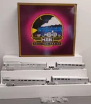 Mth 20-2250-1 Gauge Burlington Pioneer Zephyr Diesel Passenger Set W/PS2 Ln. Fixed Price $409.99.