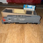 Ho Scale Athearn, SD40T-2 Diesel Locomotive, Cotton Belt Gray #8326 4502. Fixed Price $85.00.