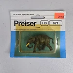 Preiser Ho Scale Elephant Walking # 621 Model Railroad Layout Figure Nos. Fixed Price $9.99.