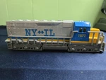 Freight Locomotive Pull Back Power Blue,yellow Silver #1872 Ny&il Die Cast. Fixed Price $8.00.