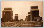 Seven Elevators Esmond North Dakota Acme Grain Railroad Tracks C1910 Rppc. Fixed Price $29.97.
