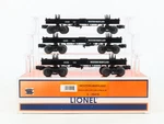 Gauge 3-RAIL Lionel 6-29415 Wm Western Maryland Skeleton Log Car 3-PACK W/load. Fixed Price $284.95.