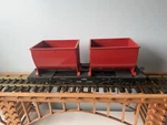 Lgb 42869 Red Double Ore Container Flat Car W/ Metal Wheels * Scale No Box. Fixed Price $69.95.