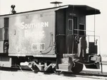 Southern Pacific Railroad Sp #4730 Caboose Train B&w Photo El Centro 1987. Fixed Price $7.49.