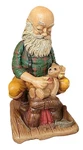 Santa Workshop With Teddy Bear Figurine Decor Christmas Made Usa 6" Tall. Fixed Price $13.96.