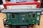 Lgb 3019 Post Rail Car Looks New In Box Scale Nice Lqqk. Fixed Price $60.00.