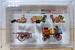 Preiser # 17705 Old Time Train Station Baggage Wagons With Luggage Ho Scale (e). Fixed Price $26.95.