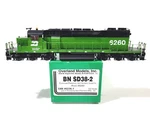 Overland Omi Bn Emd SD38-2 Burlington Northern #6260 Ho Brass Model #6236.1. Fixed Price $1899.95.