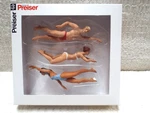 Preiser 45012 Swimming People Scale Set Of 3 Figures (1 & Females) Nib. Fixed Price $47.50.