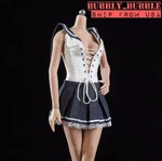 1/6 Scale Sailor Costume Outfits Set For 12" Phicen Hot Toys Female Figure Usa. Fixed Price $19.99.