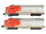 Lionel 2383 Vintage Santa Fe F-3 Aa Diesel Locomotives. Fixed Price $249.99.