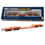 Walthers 910-50225 Ho 81' 8-AXLE Depressed Center Flatcar Santa Fe (atsf) 90011. Fixed Price $41.49.