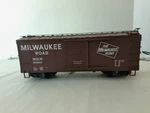 Usa Trains R19106A G Scale Steel Box Car Milwaukee Road #30383. Fixed Price $74.25.