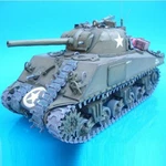 Diy 1/25 Scale Usa Sherman M4A3 Tank Paper Model Military. Fixed Price $14.39.