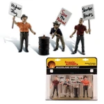 New Woodland Scenics A2557 Striking Picketers Train Figures (7PCS) - Scale. Fixed Price $35.99.