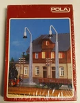Pola 71 Scale 2 Framepost Lamp And 6 Telephone Poles. Fixed Price $12.74.