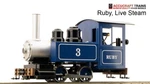 Accucraft Trains Ruby 0-4-0, Rtr, Live Steam. Fixed Price $699.00.