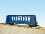 Usa Trains Scale R17402A Georgia Pacific Center I-beam Flat Car, Blue #44462. Fixed Price $71.95.