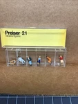 Preiser Ho Scale Figures # 21: (6) Seated Passengers New C-6. Fixed Price $24.99.