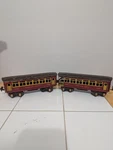 2 Lionel Lines Gauge Red Passenger Car 1690 & 1691 Observation Tin. Fixed Price $37.97.