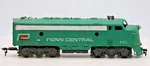 Tyco Ho Scale Penn Central F7A Diesel Locomotive #9451 Tested Runs Lights Up. Fixed Price $49.95.